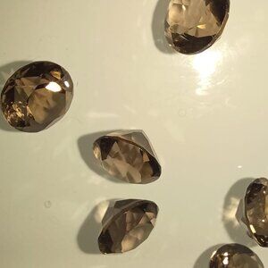 SMOKY QUARTZ 8 MM ROUND CUT AA ALL NATURAL 16 pcs Gemstone